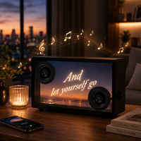 Gadgets pour la maison, enceinte transparente avec écran, enceinte Bluetooth haut de gamme, système audio décoratif pour la maison