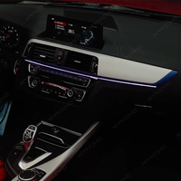 Kit d'éclairage ambiant LED 64 couleurs pour BMW Série 2 F22, contrôle par application Bluetooth, éclairage intérieur automobile 12V, design invisible