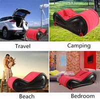 Canapé Gonflable Portable Moderne, Lit Pliant, Fauteuil Câlin pour Couples, pour Utilisation Extérieure, Chambre et Salon
