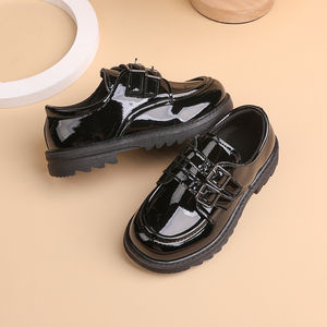 <span class=keywords><strong>Zapatos</strong></span> Escolares <span class=keywords><strong>de</strong></span> Cuero Sintético <span class=keywords><strong>para</strong></span> Niños y <span class=keywords><strong>Adolescentes</strong></span>, Antideslizantes, con Doble Banda, Ligeros, Uniformes y Formales, al por Mayor - Product Image 3