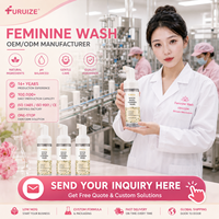 Furuize Witch Hazel Lavant Intime Apaisant Moussant pH Équilibré Maintient l'Hygiène Quotidienne Confort Disponible en Marque Blanche OEM