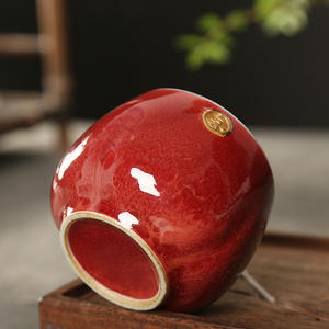 Ensemble de tasses à thé en céramique personnalisées Kingze 150 ml, 4 pièces, style rétro, pour la maison, le bureau, cadeau - Product Image 3