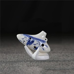 Ocarina Tradicional China al por Mayor, Ocarina de Porcelana Azul y Blanca de 6 Agujeros, Instrumento Musical Folclórico, Regalo de Recuerdo - Product Image 2