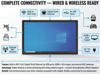PC industriel tout-en-un à écran tactile Windows 10 Intel Core I3/i5/i7 8 Go DDR3 256 Go SSD Imprimante thermique OEM & ODM disponibles