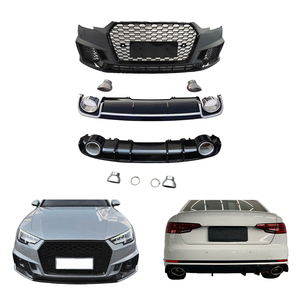 Kit carrosserie avec lèvre de calandre avant/arrière et feux antibrouillard pour Audi A4 RS4 2017-2019, nouveau, fixation par boulons, ajustement universel, amélioration - Product Image 1