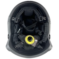 Casque de sécurité extérieur noir et vert avec visière, casque tactique