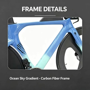 Vélo de course en carbone de qualité supérieure pour contre-la-montre, cadre en carbone T800, groupe électronique sans fil 24 vitesses, vélo de course en carbone fermé - Product Image 4