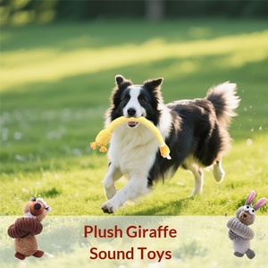 Đồ chơi thú nhồi bông hình chó cổ dài, tương tác, chống cắn, phát ra tiếng kêu, làm sạch răng hàm, không thấm nước, không bị hư hại khi cắn. - Product Image 2