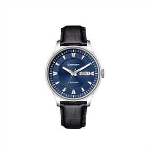 นาฬิกาอัตโนมัติ NH35/NH36 สำหรับผู้ชาย ดีไซน์ทันสมัย ตัวเรือนขัดเงา สายหนังแท้ สไตล์ลำลองและธุรกิจ - Product Image 4