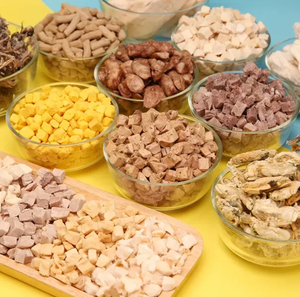 מזון לחיות מחמד קופא-הקפאה מיובש בהקפאה ירקות ירקות פירות טבעיים טהורים רגישים לעיכול תוספי ויטמין - Product Image 2