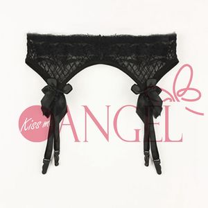 KISS ME ANGEL ropa interior de encaje sexy para niñas aspecto Sexy fino puro deseo Liga arco malla seductora humor Liga - Product Image 2