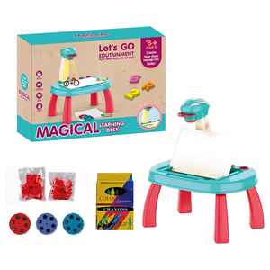 Nuovo Prodotto Tavoli da Disegno con Cartoni Animati Lavagna Educativa per Bambini Tavolo per Imparare a Disegnare e Scrivere Giocattoli - Product Image 2