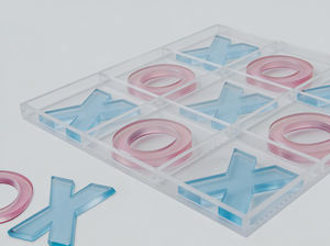 Ajedrez XO de Acrílico Transparente Personalizado, Juego de Mesa Educativo para Niños, Tiempo Feliz <span class=keywords><strong>en</strong></span> Familia - Product Image 6