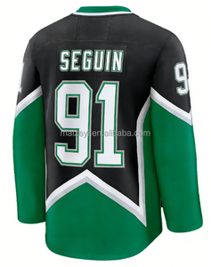 Cuciture di Alta Qualità # 21 Jason Robertson # 29 <span class=keywords><strong>Jake</strong></span> Oettinger # 91 Tyler Seguin # Maglia da hockey su ghiaccio americano 96 Mikko Rantanen - Product Image 3