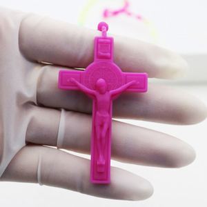 Colliers Chapelet Catholiques Économiques 59 Perles en Plastique Souple Lumineuses Fluorescentes Bijoux de Prière Vente en Gros - Product Image 6