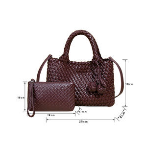 Nuevo Bolso de Hombro Casual de Cuero Suave para Damas con Bolso de Mano Pequeño Tipo Madre-Hija, Bolso Bandolera Tejido Versátil para Mujer - Product Image 6