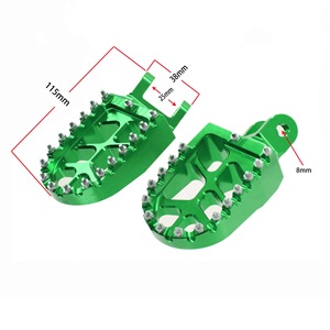 Reposapiés de Aleación de Aluminio Mecanizados por CNC con Logotipo Personalizado para Kawasaki KLX250 y Honda 250/400/600R - Product Image 2