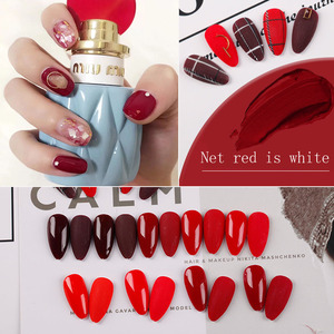 HONEY GIRL Nails Supplies 9 Color Collection Long Lasting Nail Art Laque <span class=keywords><strong>UV</strong></span> Gel Kit Classic Red Series <span class=keywords><strong>Vernis</strong></span> à ongles Gel Set - Product Image 6