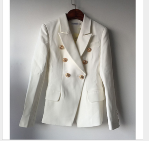 Nuovo Manicotto <span class=keywords><strong>Lungo</strong></span> di Modo Più Il Formato Delle Donne in Bianco e <span class=keywords><strong>Nero</strong></span> <span class=keywords><strong>Blazer</strong></span> - Product Image 3