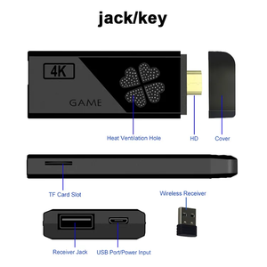 เกมสติ๊ก M8 วิดีโอ 2.4G ทีวี ยูเอสบี สติ๊ก M8 เกมย้อนยุคพร้อมคอนโทรลเลอร์ไร้สาย คอนโซล 4K พร้อมเกม 64GB 20000 เกม - Product Image 6