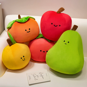 Jouet en peluche confortable sur le thème des fruits personnalisé en usine inspiré des plantes avec pour la conception de légumes <span class=keywords><strong>Smiley</strong></span> Face nouveau design - Product Image 2