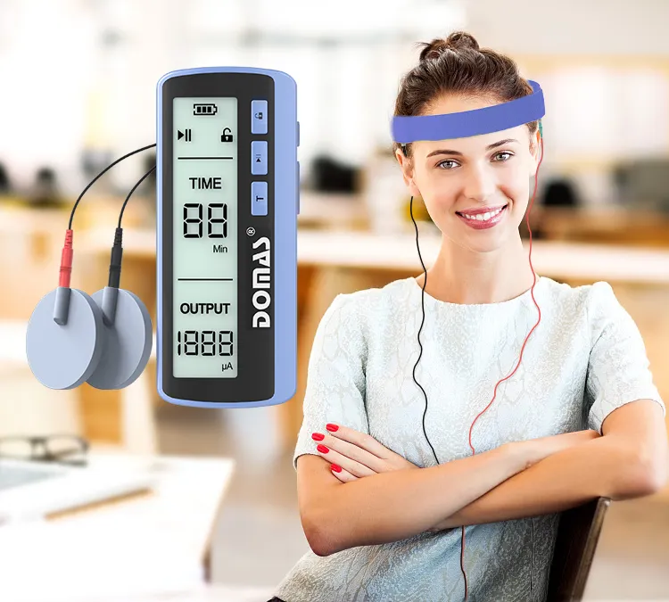 DOMAS Máy Điện Trị Liệu Pemf Thiết Bị Sọ Hỗ Trợ Giấc Ngủ Kích Thích Thần Kinh Ngoại Giác Tdcs Liệu Pháp Kích Thích Não