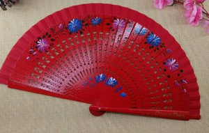 Carved Wooden Spanish <b>Fan</b> Bamboo Folding <b>Hand</b> <b>Fans</b> for Dancing Home Decor Ornaments Craft Gifts with Promotional Printing - Product Image 3