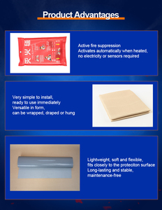 Couverture anti-<span class=keywords><strong>feu</strong></span> économique en fibre de silicium microencapsulée à action extinctrice <span class=keywords><strong>pour</strong></span> armoires de commande électriques - Product Image 3