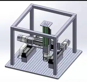 Sistema de movimiento del Robot XYZ de aleación de aluminio, sistema de movimiento actuador lineal de 2000mm