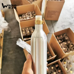 Cilindro de CO2 de Aluminio sin Costuras de 0.6L de Alta Presión, Certificado ISO, para Máquinas de Bebidas y <span class=keywords><strong>Soda</strong></span> - Product Image 5