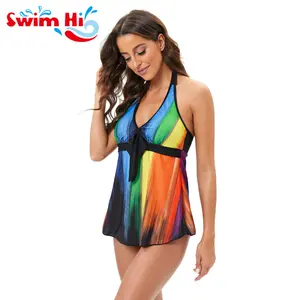 Tập Thể Dục Đồ Bơi Sexy Tankini Phụ Nữ Tắm Phù Hợp Với 2024 In Ấn Cộng Với Kích Thước Hai Mảnh Áo Tắm