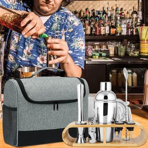 Bartender Travel Bag <b>Bar</b> <b>Tool</b> Set Portable Fabric Modern For Travel - Product Image 2