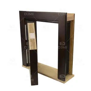 China top manufacturer fire resistant door 90 minute fire rated oak solid wood door modern fire proof swing door sample