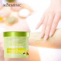 KORMESIC OEM High Quality Organic Fruit Extract Candy Deep Cleansing Moisturizing Exfoliating Soft and Smooth Sugar Body Scrub