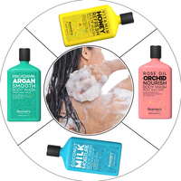 Gel douche nourrissant biologique naturel Rafraîchissements de marque privée lait de chèvre gel douche nettoyant éclaircissant et blanchissant