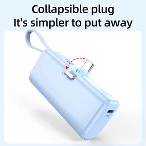 Dễ Thương Mini Capsule Ngân Hàng Điện 5000MAh Type-C Sạc Di Động Tương Thích Điện Thoại Sạc Nhanh Pin Điện Thoại Di Động Cho Iphone <span class=keywords><strong>Android</strong></span> - Product Image 5