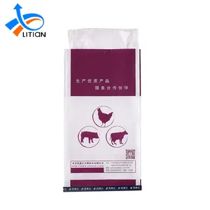 层压食品塑料包装用于家禽的 Pp 编织动物鸡饲料袋