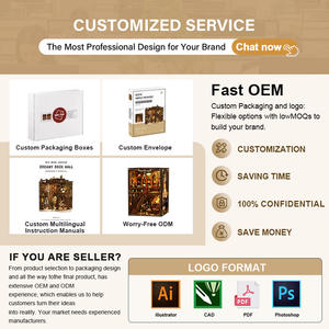 Nouveau Design Kit <span class=keywords><strong>de</strong></span> Modélisme Maison Miniature DIY en Bois, Matériaux Respectueux, pour Décoration Intérieure - Product Image 6