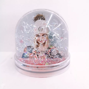 Cadre <span class=keywords><strong>photo</strong></span> carré en plastique à paillettes sur mesure, <span class=keywords><strong>effet</strong></span> boule de <span class=keywords><strong>neige</strong></span>, respectueux de l'environnement, sublimation de Noël - Product Image 4