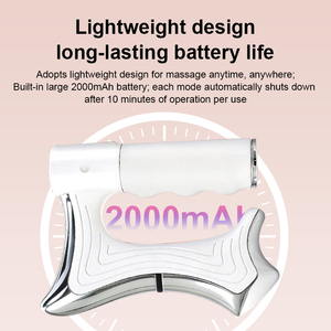 Herramientas Faciales de Gua Sha con Calor, EMS y Vibración para Ciclismo 35-60 ° Masajeador Facial Ajustable Ergonómico con Diseño de Doble Cuchilla, Raspador Muscular - Product Image 4