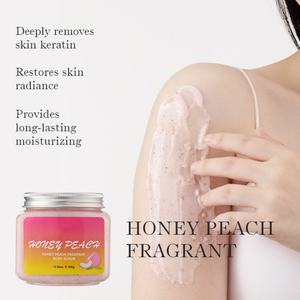 Crema Orgánica para el Cuidado de la Piel al por Mayor de Fábrica, 300g, Exfoliante Corporal con Ingredientes de Aguacate, Mango, Miel y Melocotón - Product Image 4