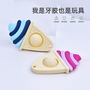 ของเล่นเคี้ยวซิลิโคนรูปไอศกรีมสำหรับเด็กอายุ 3 เดือนขึ้นไป - Product Image 1
