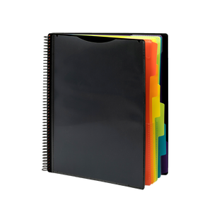 12-Pocket Spiral Multi-Subject Notebook Organizer Letter Size Poly <strong>Project</strong> <strong>Folder</strong> for Multi-File Management - Product Image 6