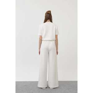 Conjunto Deportivo Minimalista para Mujer, Blanco, Transpirable, Diseño Simple, Tela de 220g - Product Image 1