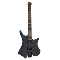 Guitare électrique sans tête avec corps en acajou massif, manche en érable, touche en palissandre, micros H-H, finition peinture mate