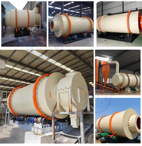 Séchoir rotatif à tambour en fer pour sciure de bois et sable, à quartz jaune, avec engrenages, PLC, boîte de vitesses, moteur et composants de roulement - Product Image 6