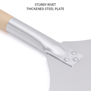 Pelle à <span class=keywords><strong>pizza</strong></span> en aluminium de haute qualité pour la cuisine, avec manche pliable en bois, pour retourner la <span class=keywords><strong>pizza</strong></span> - Product Image 3