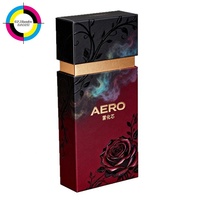 Caja con Mecanismo de Cierre Seguro y Elegante Diseño Floral con Lámina Dorada Premium para Productos de Alta Gama, Resistente a Niños