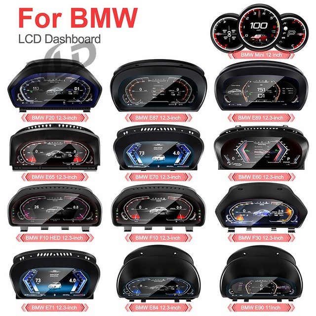 12.3 Inch New LCD Speedometer Dashboard Cluster for BMW F10 F11 F18 F06 F07 X3 F25 X4 F26 X5 F15 X6 F16 Instrument Cluster
