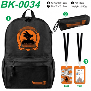 9 estilos Anime Mochilas escolares Dragon <span class=keywords><strong>DBZ</strong></span> <span class=keywords><strong>Mochila</strong></span> de nailon + Tarjetero + Bolsa de lápices (juego) - Product Image 6